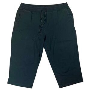 Weintee Black Pull-on Capri Cropped Pants XXL Plus